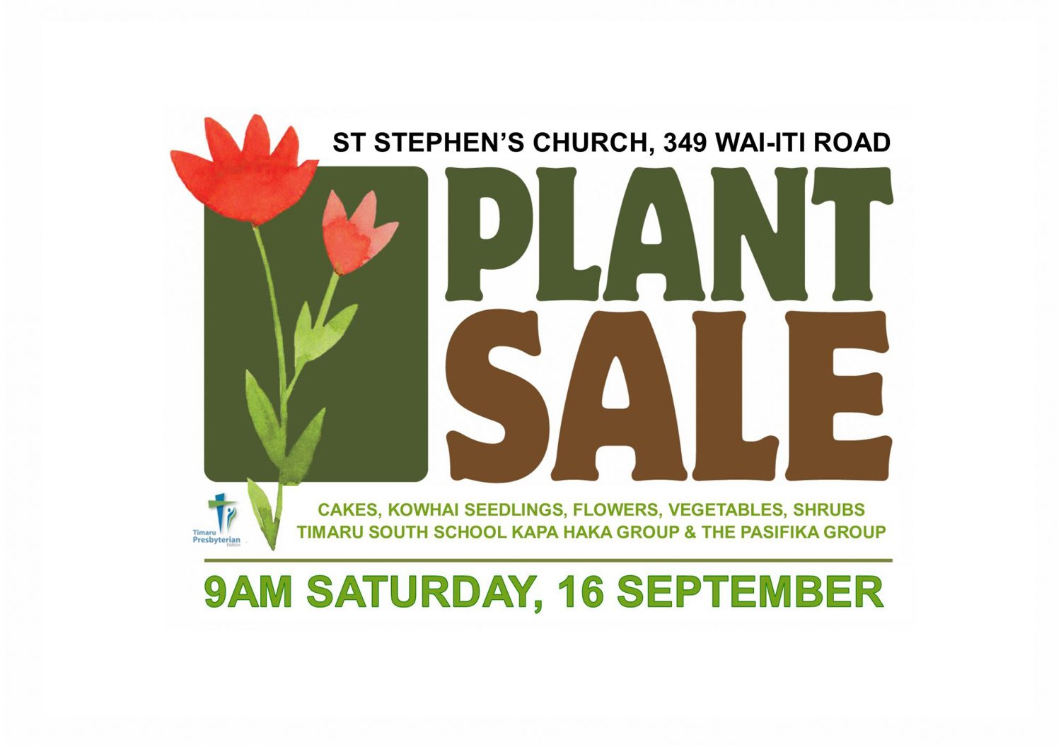 Plant Sale — Timaru Presbyterian Parish