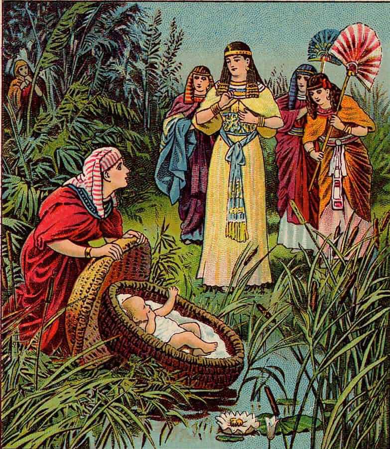 Moses in the bulrushes